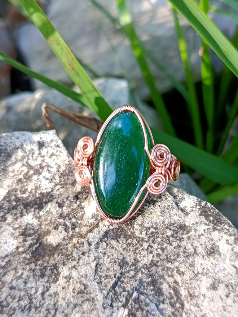 Bague en aventurine