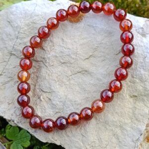 Bracelet en grenat hessonite
