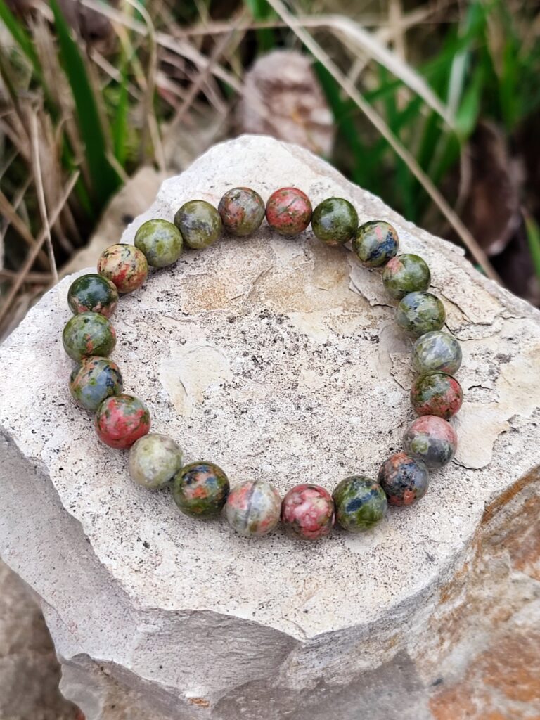 Bracelet en unakite