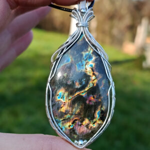 Pendentif en labradorite