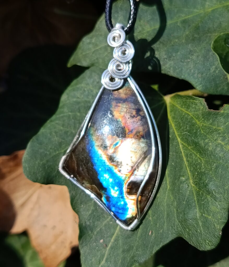 Pendentif en labradorite