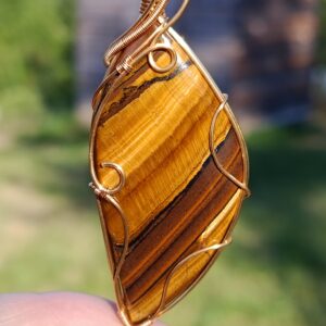 Pendentif en oeil de tigre