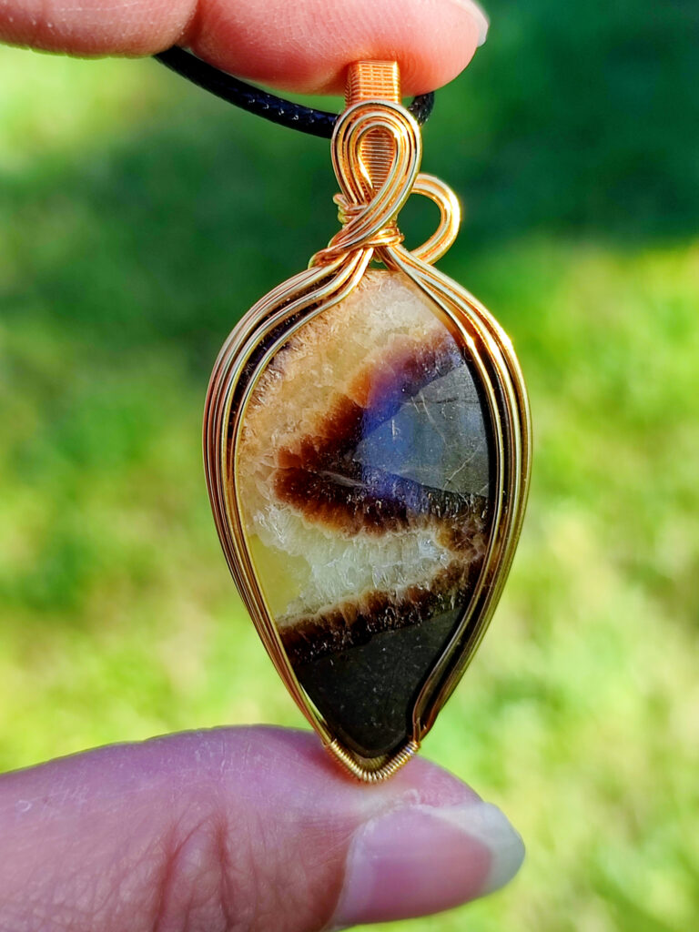 Pendentif en septaria