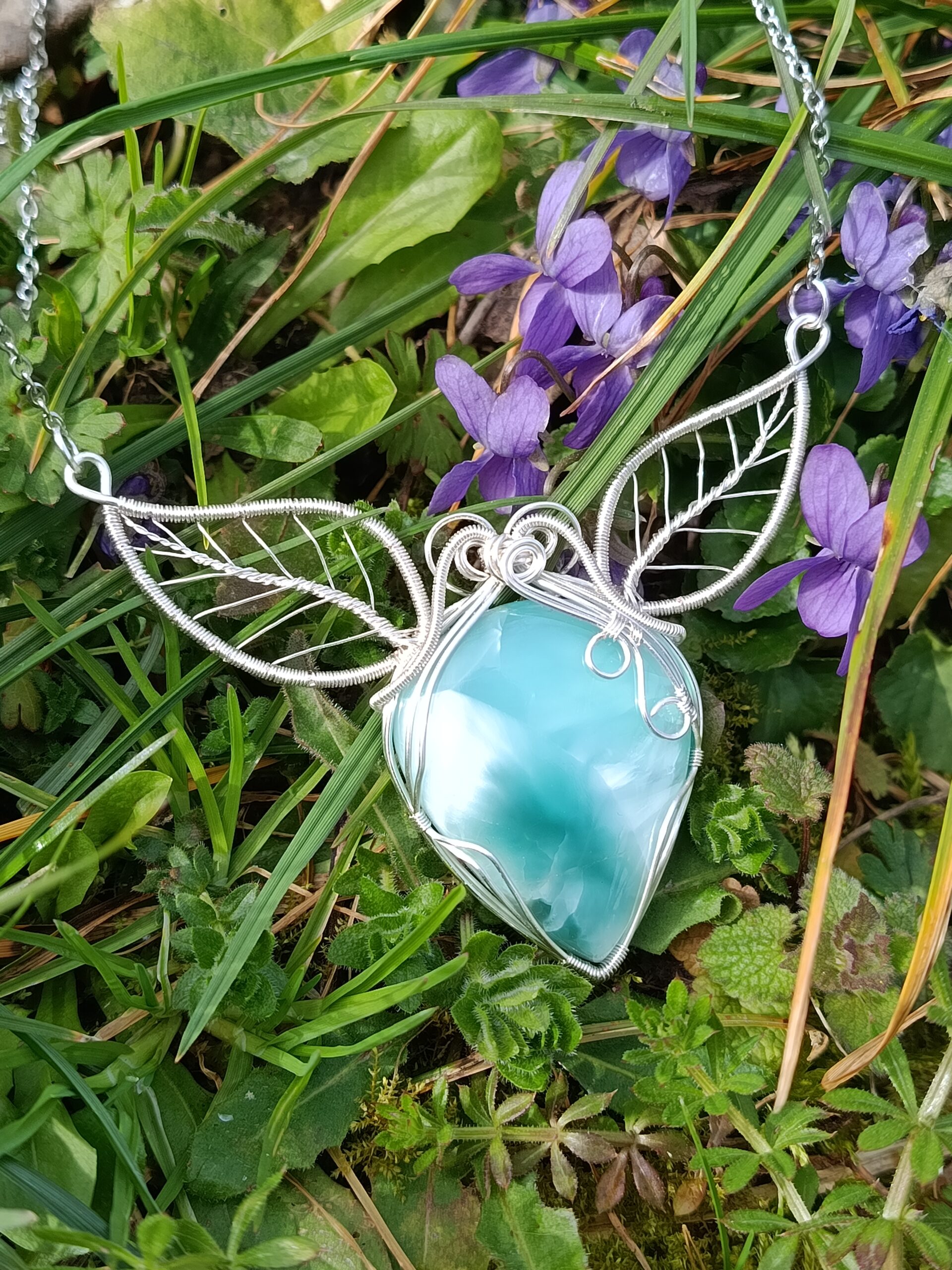 Collier végétal en hémimorphite – Image 4