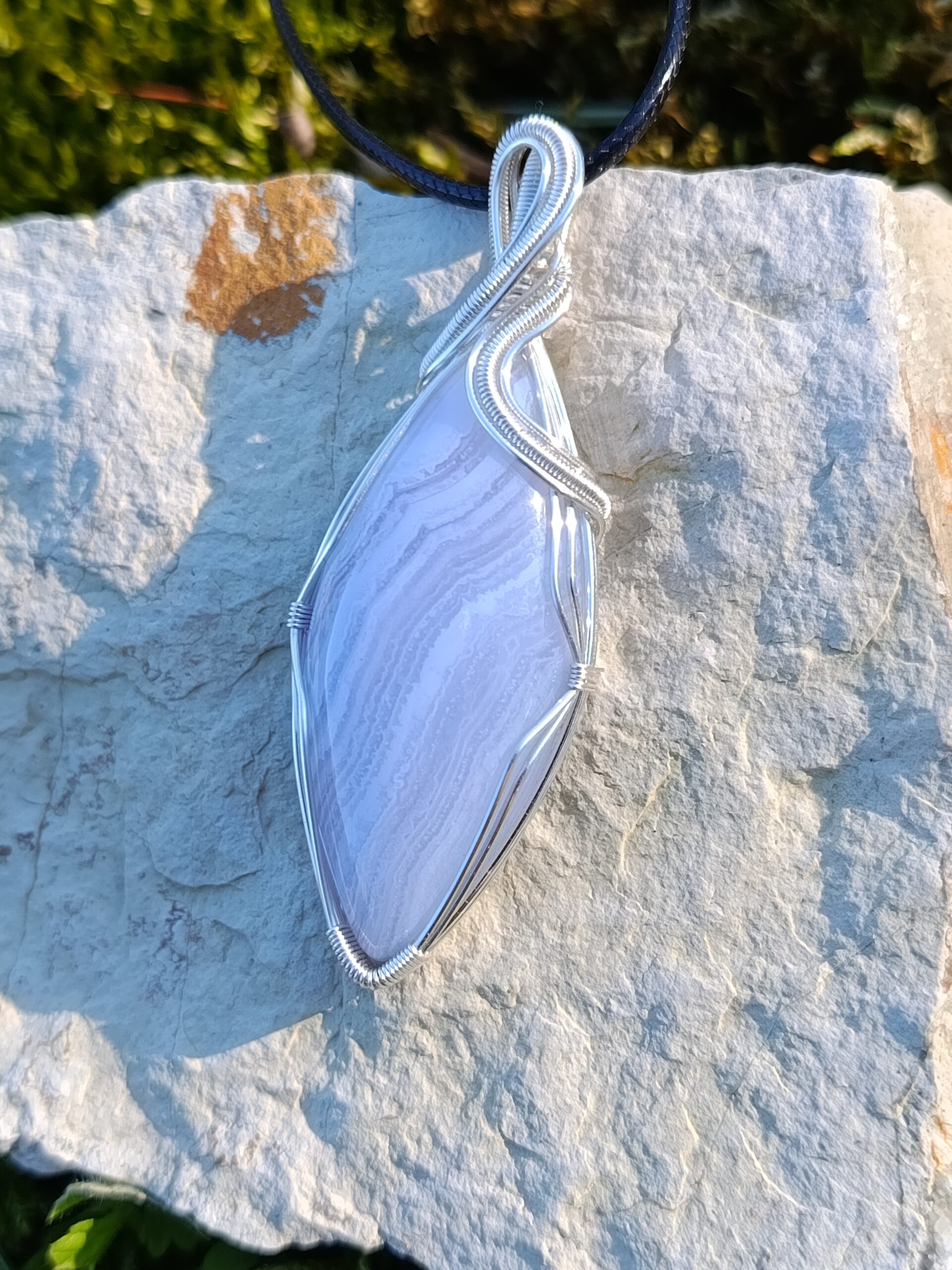 Pendentif en agate blue lace – Image 4