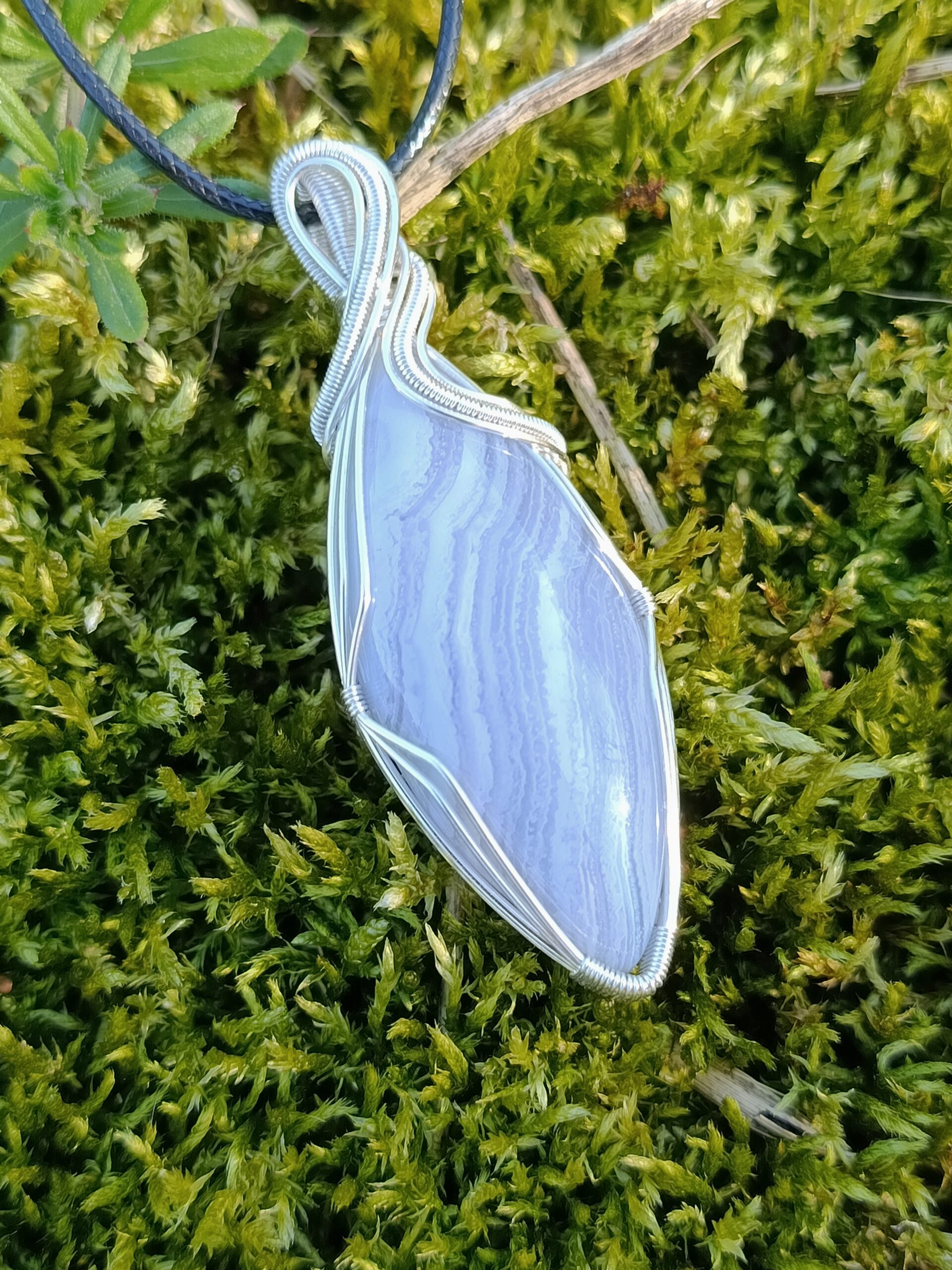 Pendentif en agate blue lace – Image 2