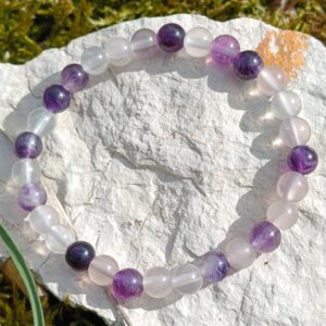 Bracelet en fluorite violette