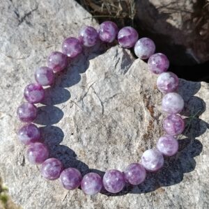 Bracelet en lépidolite / mica