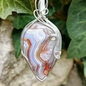 Pendentif en agate crazy lace