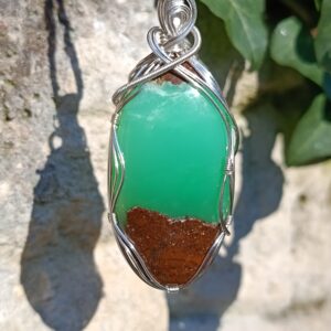 Pendentif en chrysoprase