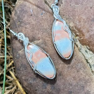 Boucles d'oreilles en jaspe maligano