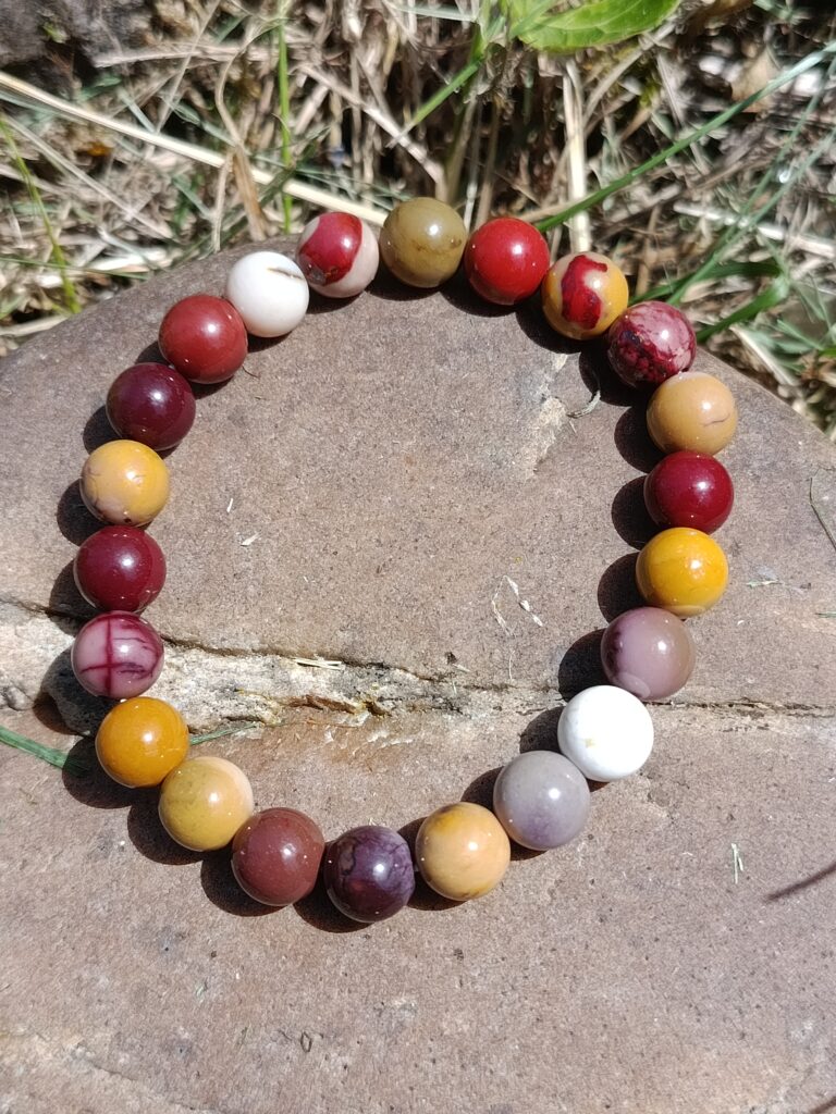 Bracelet en jaspe mookaïte