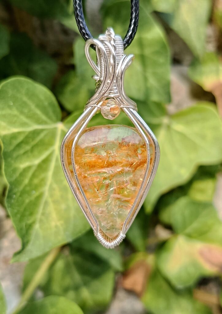 Pendentif en quartz lodolite