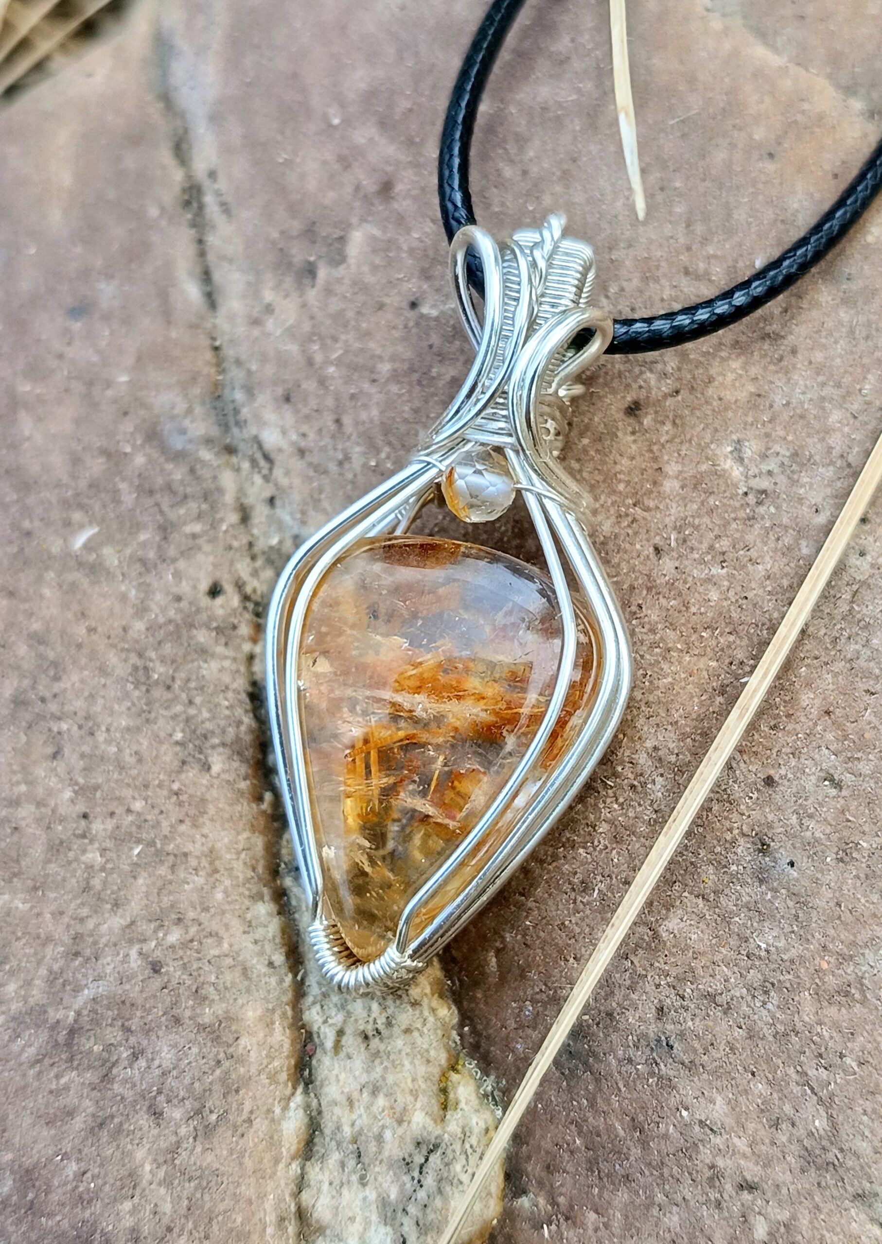 Pendentif en quartz lodolite – Image 4