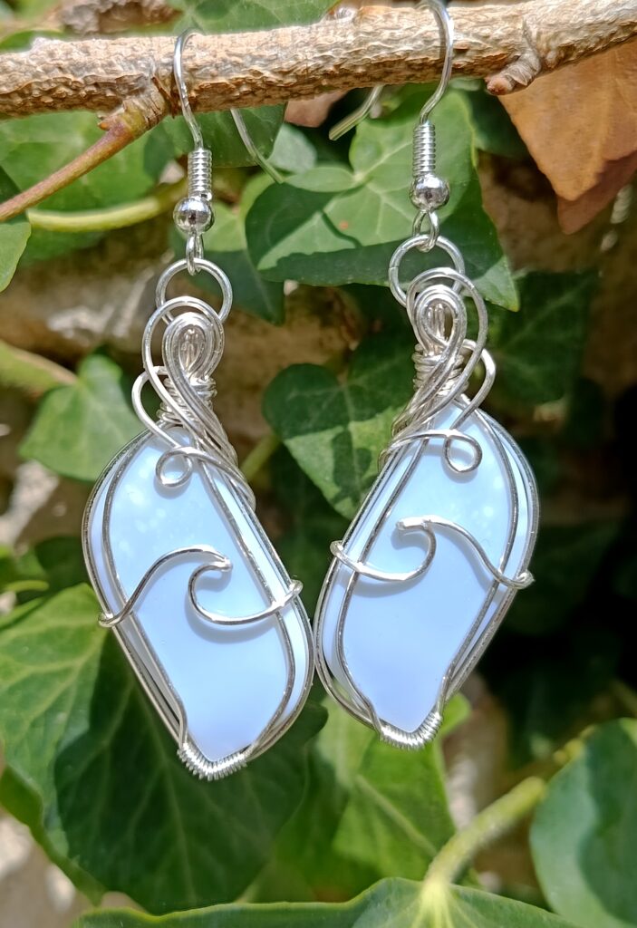 Boucles d'oreilles en opale owyhee