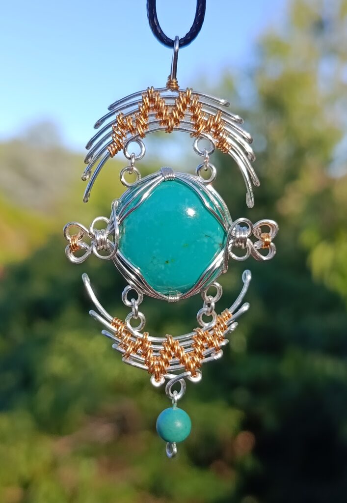 Pendentif en turquoise du Tibet